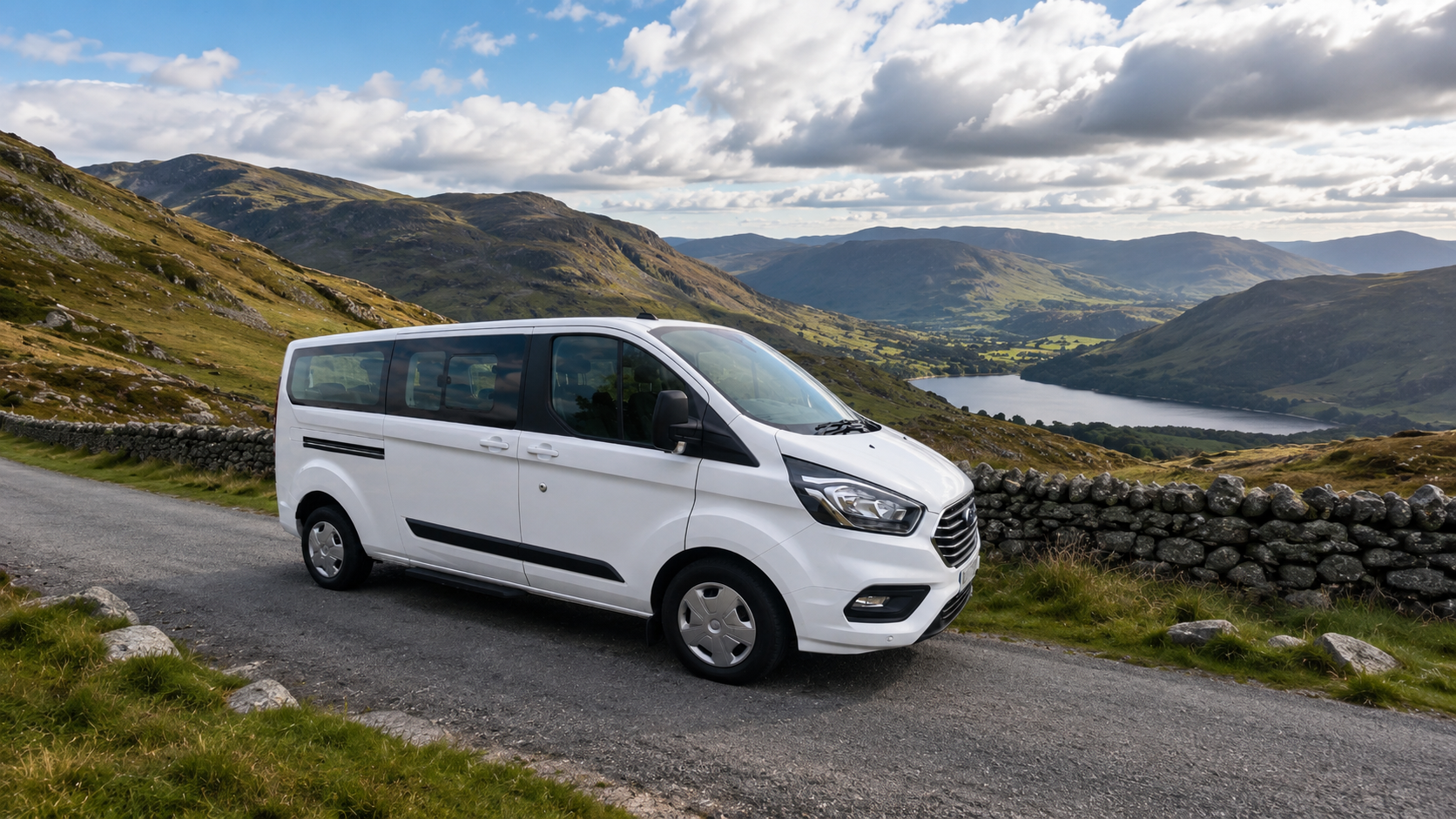 Tour The Lakes vehicle on a scenic Lake District route